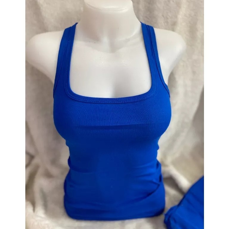 เสื้อกล้าม เสื้อยืด สีพื้น สำหรับผู้หญิง พร้อมส่ง🚚