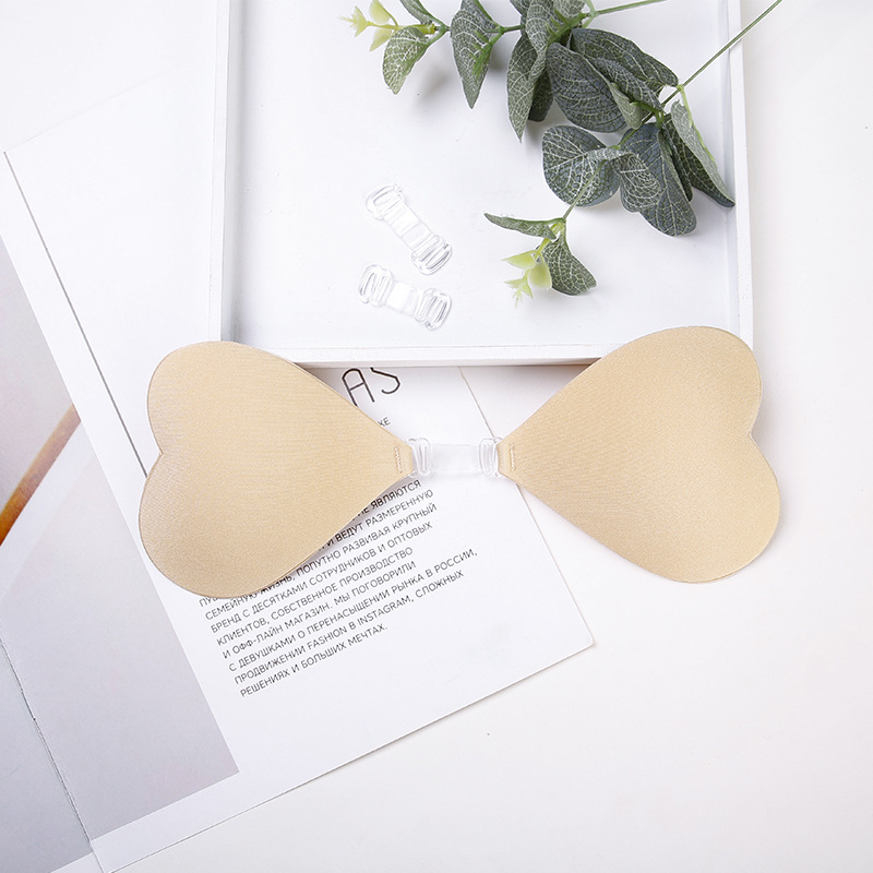 บราปีกนก ขอบหัวใจ ขอบสลิม กาวแน่น กันเหงื่อ รหัส Bra058