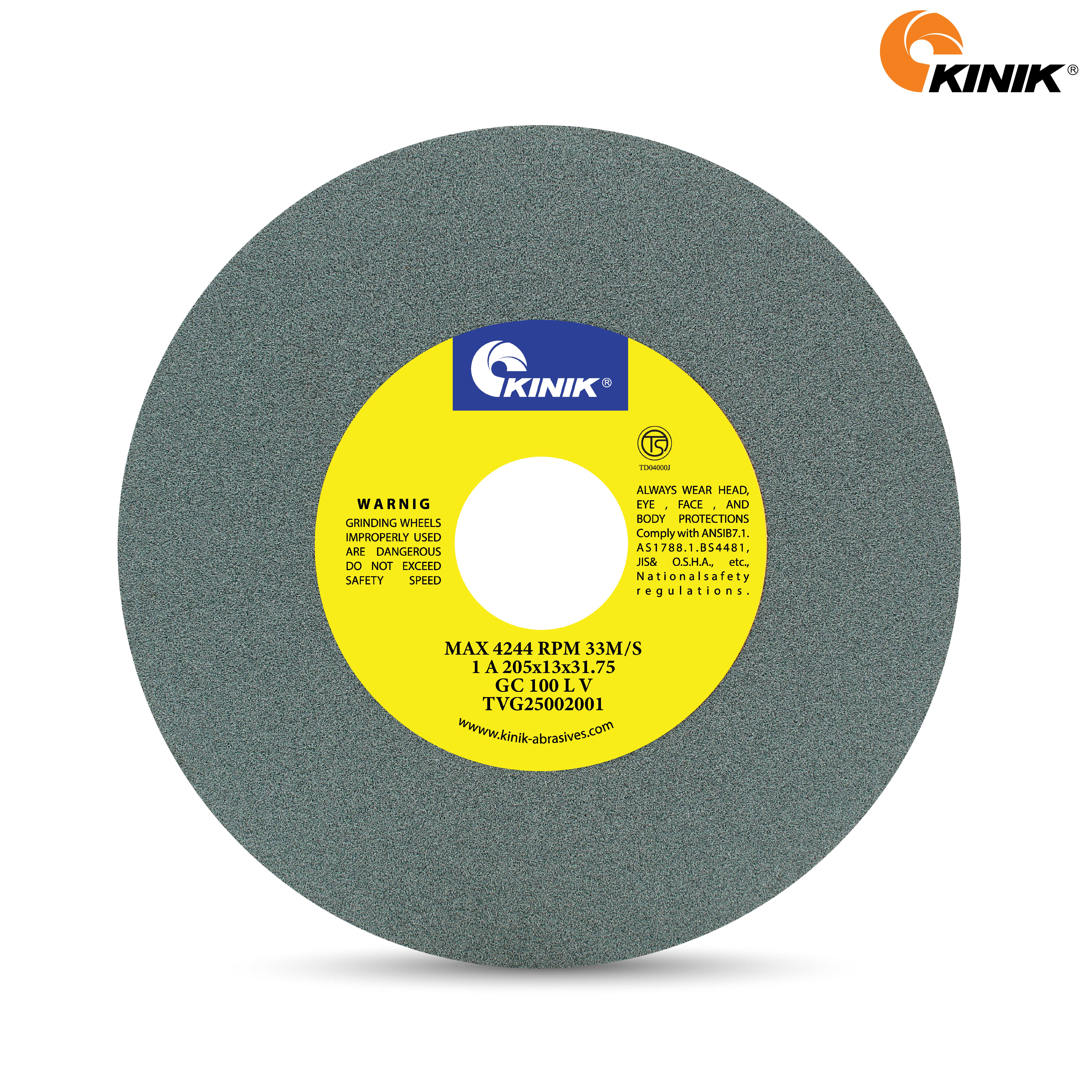 หินเจียร KINIK GC100LV1A 205x13x31.75 mm.