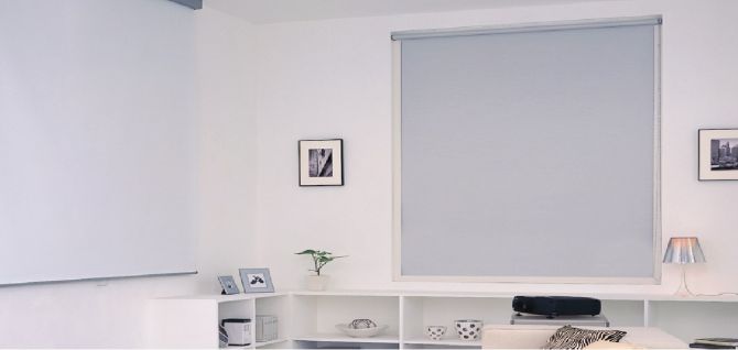 ม่านม้วนปรับแสง แบบทึบ Roller Blinds TLBs DIY ออฟฟิศ สำนักงาน สำเร็จรูป