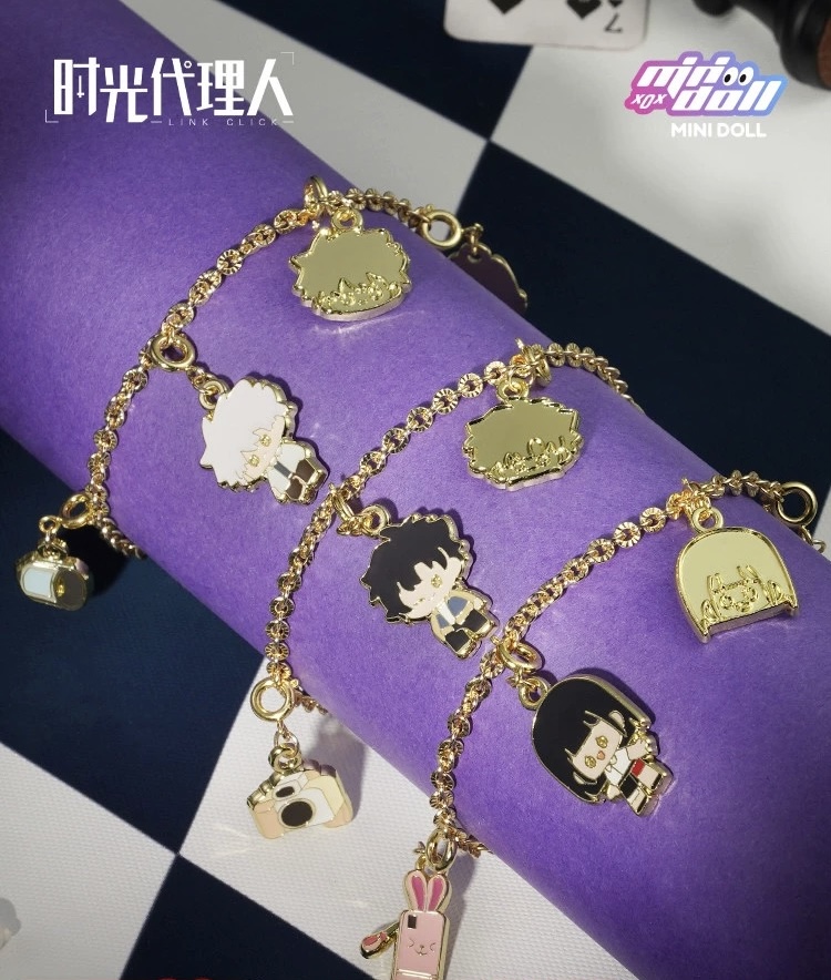 minidoll 时光代理人 linkclick bracelet blindbox 时光奇镜系列正版授权周边DIY金属手链盲盒