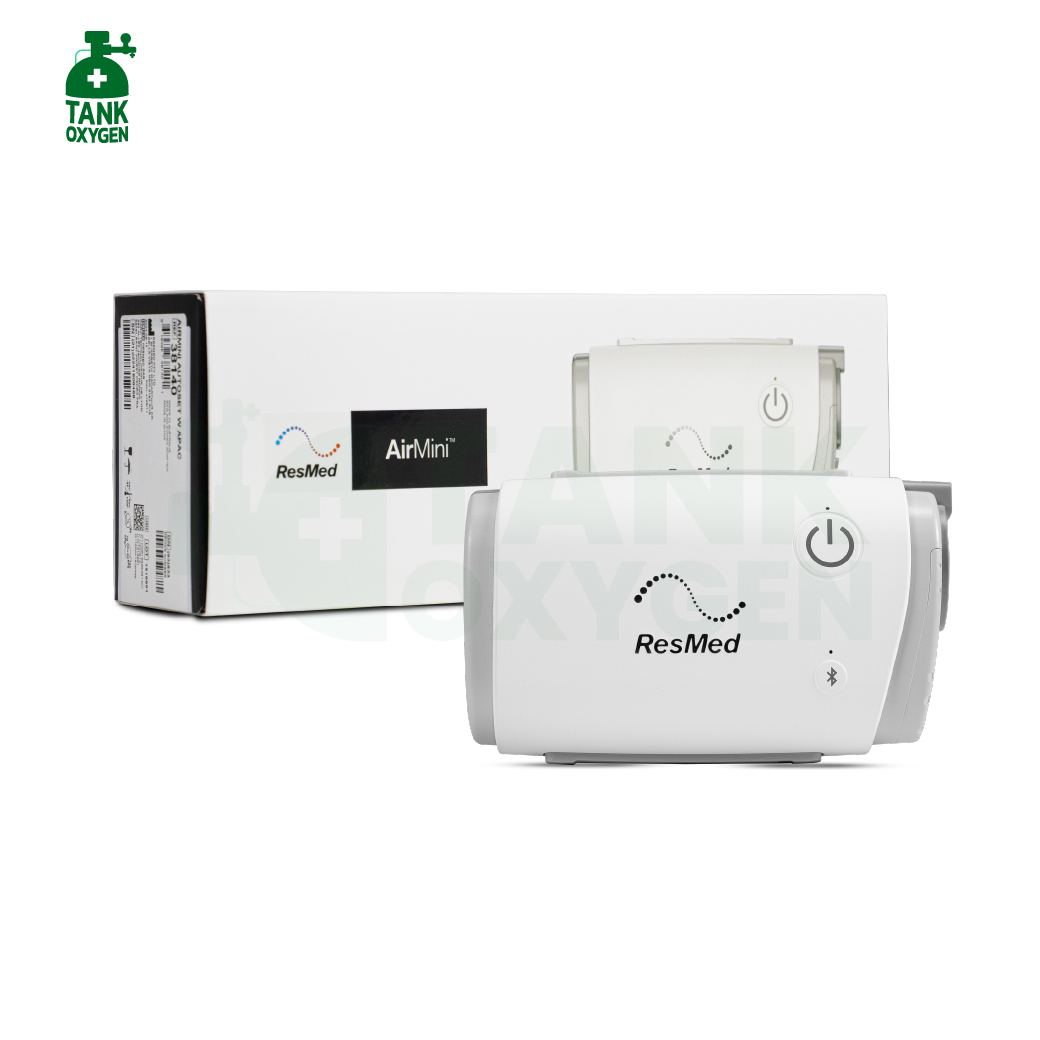 เครื่องช่วยหายใจ Auto Cpap แบบพกพา ยี่ห้อ ResMed รุ่น AirMini ลดการนอนกรน หยุดหายใจขณะหลับ รับประกันศูนย์ไทย 3 ปี