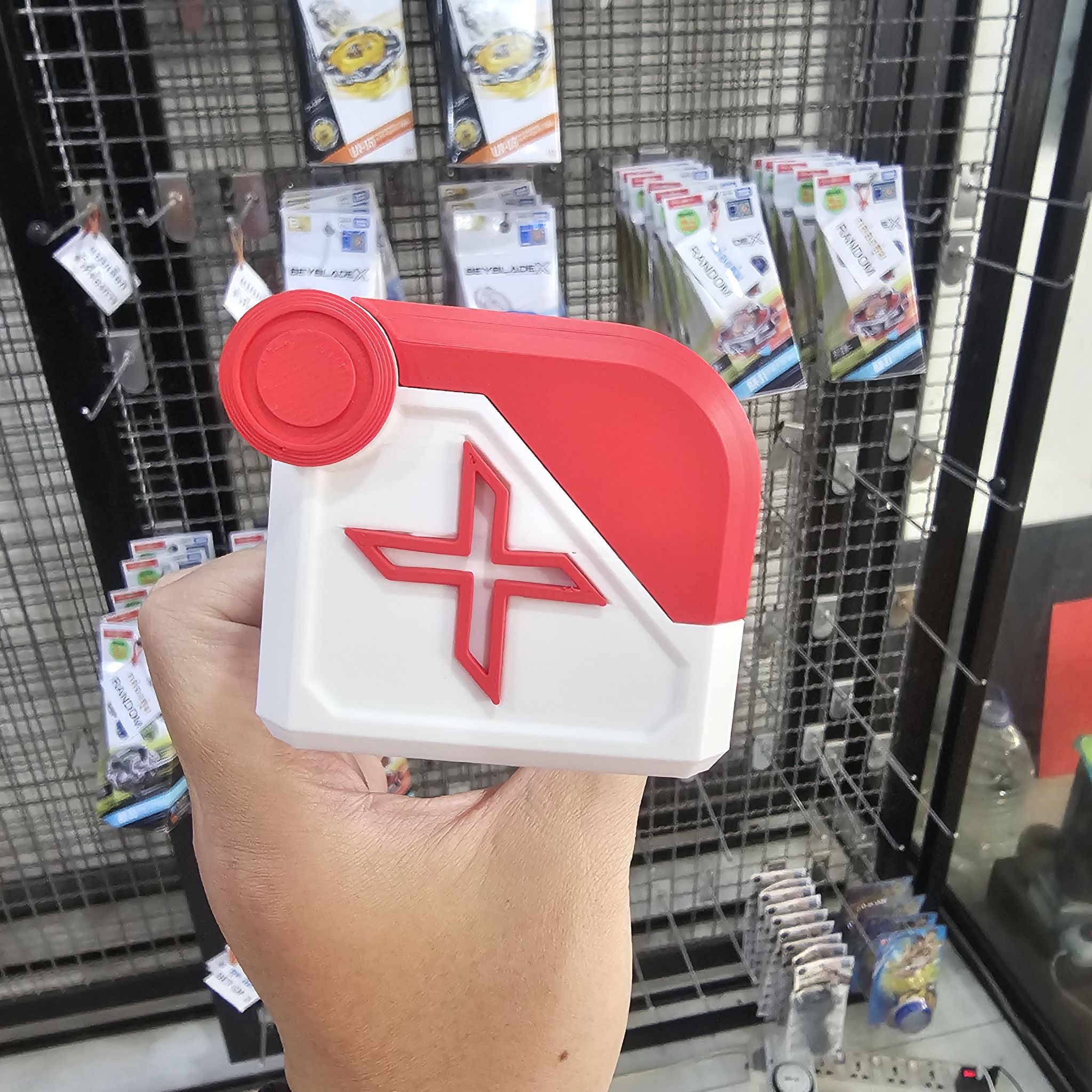 กล่อง 3on3 Deck Case : "Custom X" ผลิตจากพลาสติก PLA 3D Print ด้วยเครื่องที่ทันสมัยที่สุด สามารถเลือกสีได้ ฝาปิดแม่เหล็ก แยกช่องอิสระ