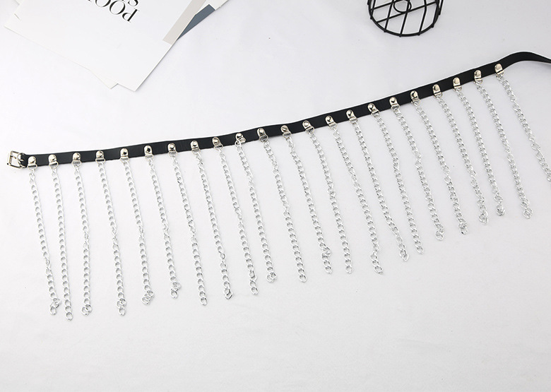 เข็มขัดโซ่ เซ็ดขัดตกแต่ง สายโซ่ปรับระดับเอวได้ พร้อมส่งในไทย