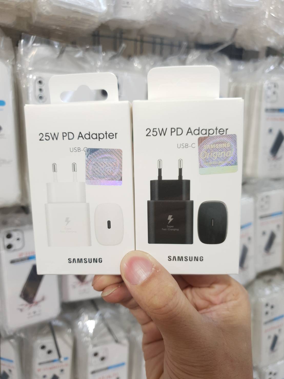 หัวชาร์จ Samsung 25W PD Adapte USB-C (ขากลม)