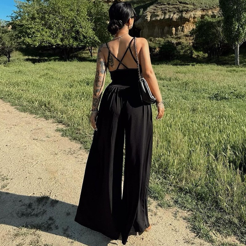 ชุดจั้มขายาว ขากระบอก เสื้อผ้าสไตล์สายฝอ GB516421