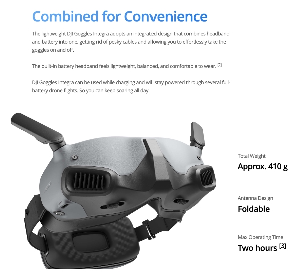 NEW !!! DJI Goggles Integra แว่นระบบ Digital ใช้ได้กับ O3 Vista Avata DJI Mini3 pro รุ่นใหม่ล่าสุด