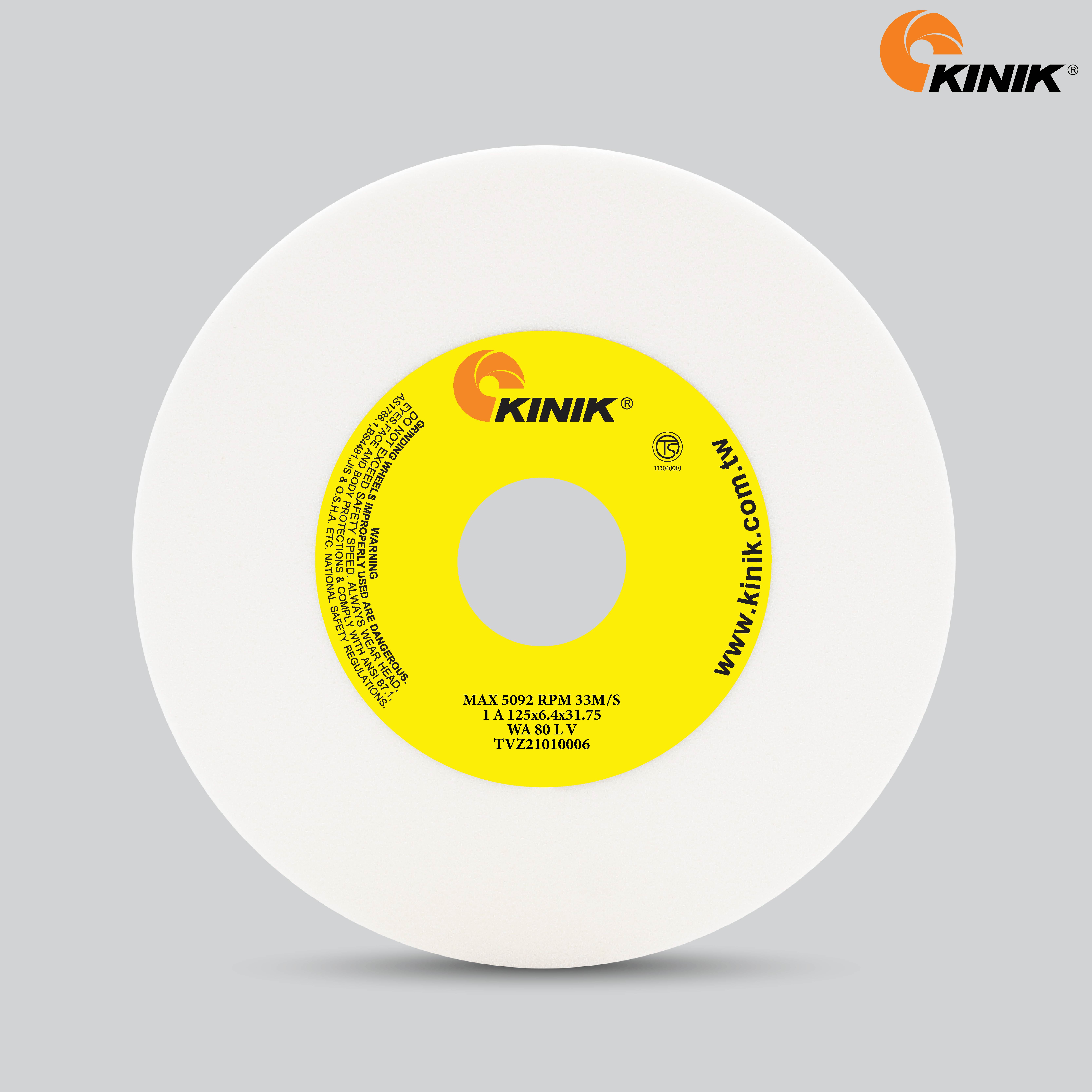 หินเจียร KINIK WA80LV1A 125x6.4x31.75 mm.