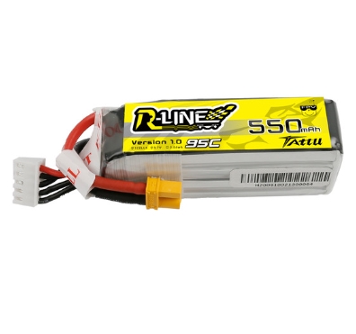 Tattu R-Line 4S V1 V3 V4 95C 120C 130C 650 750 850 1050 1300 1550 1800 2000mAh แบตตัวแรงสำหรับ FPV