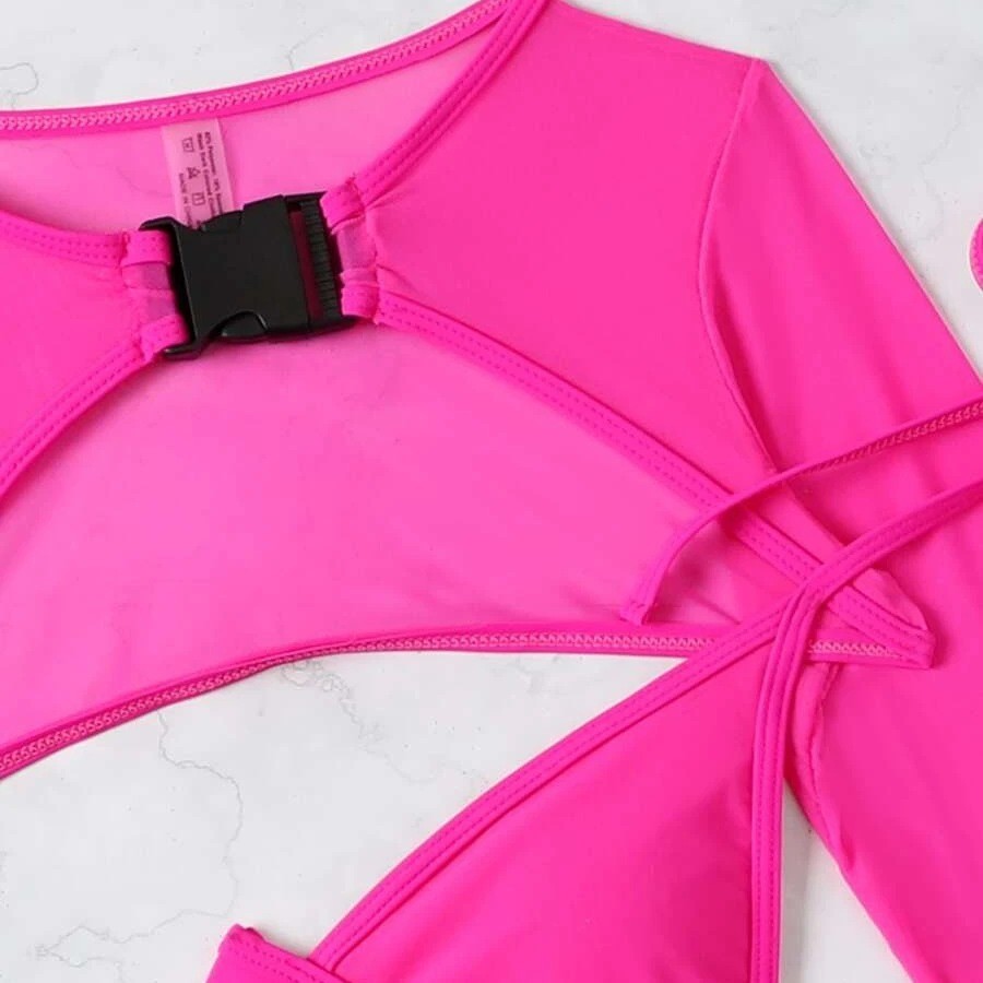 ชุดว่ายน้ำ วันพีช + เสื้อคลุม ชุดว่ายน้ำ บิกินี่ พร้อมส่ง