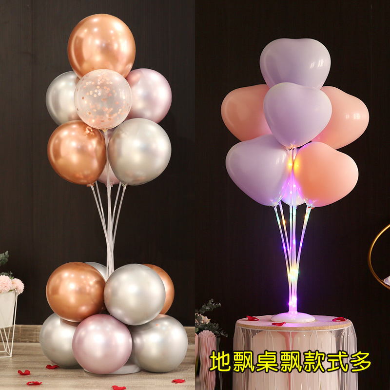 ก้าน+ขาตั้งลูกโป่ง ขาตั้งอะคริลิค ทำช่อลูกโป่ง ฐานลูกโป่งแบบตั้งพื้น