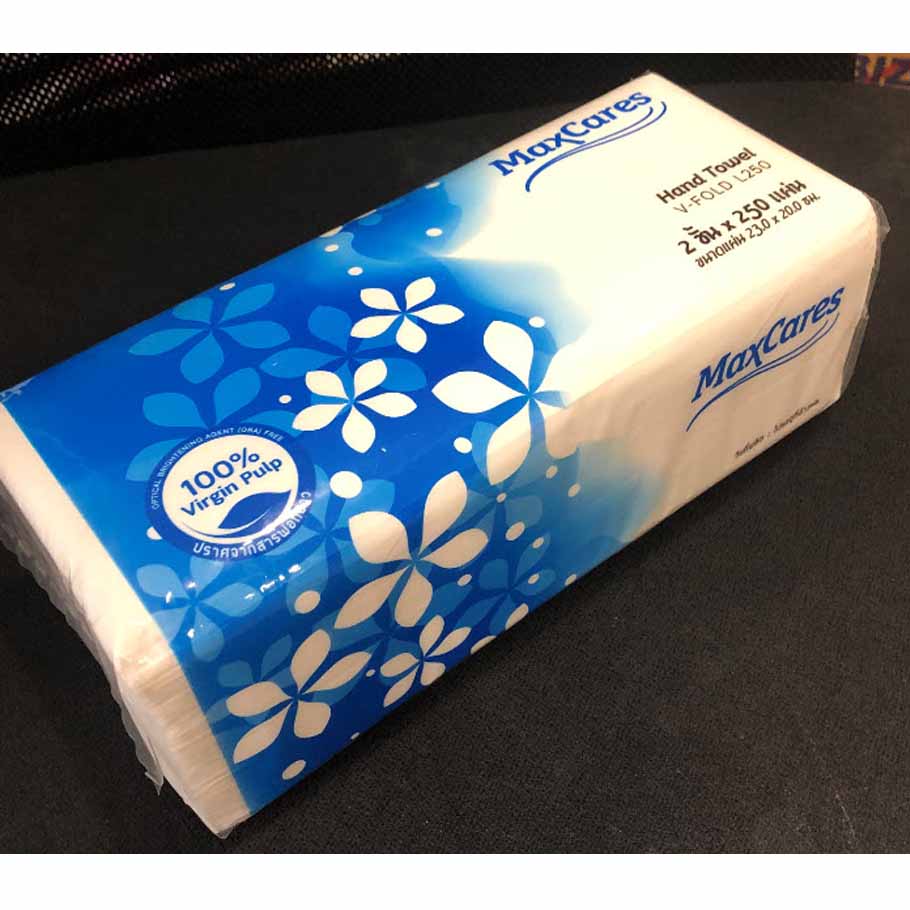 กระดาษเช็ดมือ MaxCares V-FOLD L250