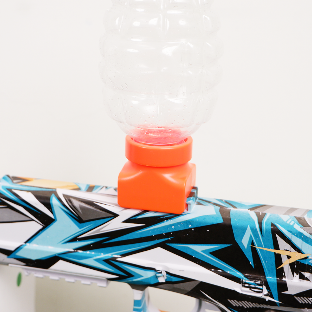 (28)GLOCK Small สีฟ้ากราฟิก ปืนเจลไฟฟ้า ของเล่น ยิงรัวได้