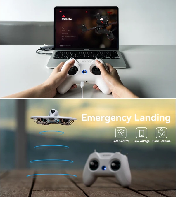 BETAFPV Cetus Pro FPV Kit ชุดโดรนพร้อมเล่น มอเตอร์บลัสเลส ครบชุด แกะกล่องบินได้เิลย รีโมท ลำ แว่น แบต ที่ชาท กระเป๋า