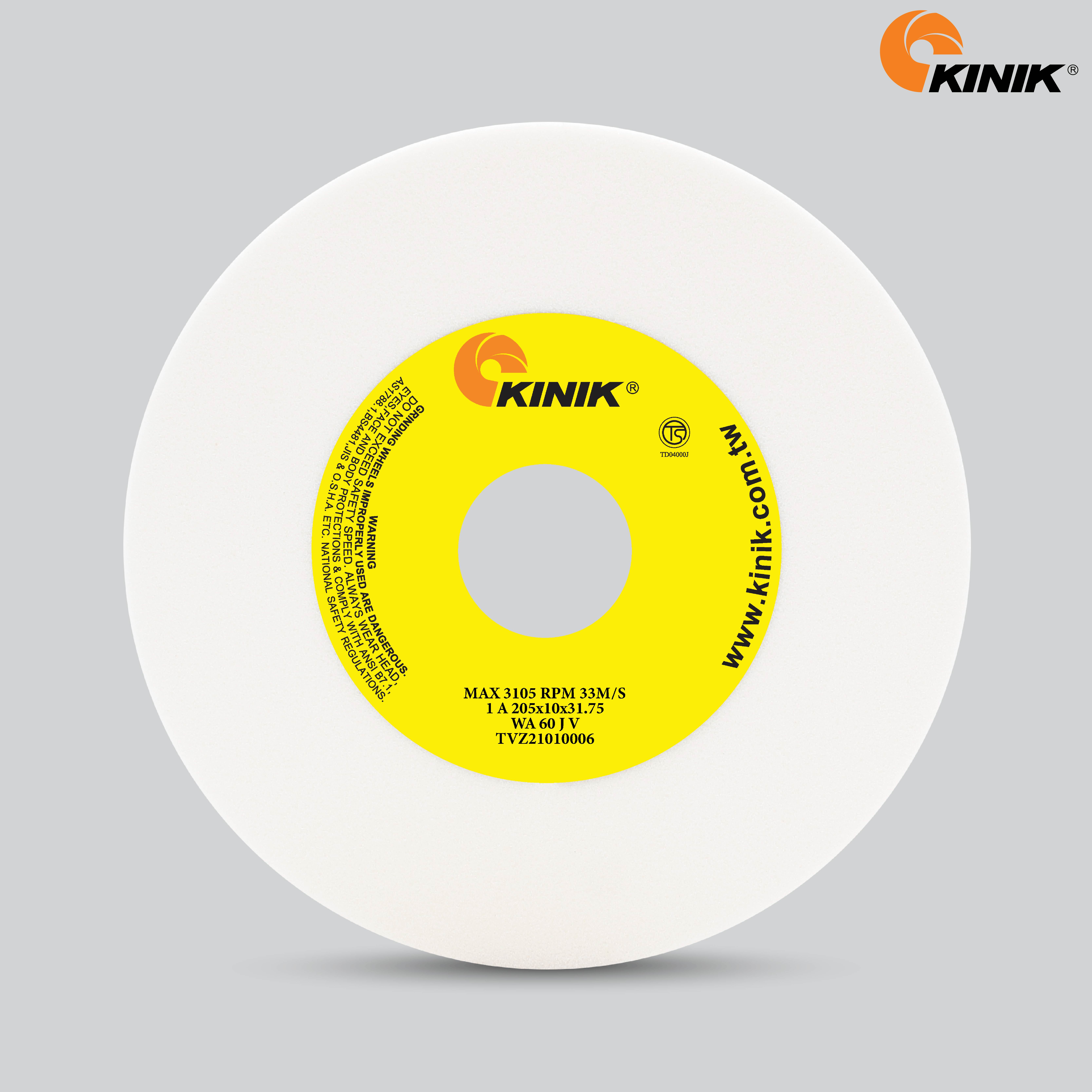 หินเจียร KINIK WA60JV1A 205x10x31.75 mm.