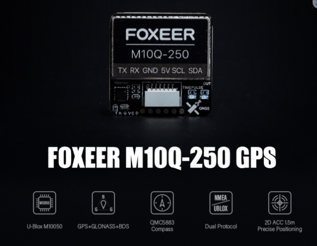 Foxeer M10Q 120 180 250 GPS 5883 Compass จีพีเอสติดโดรน เครื่องบิน ปีกบิน และอื่นๆ