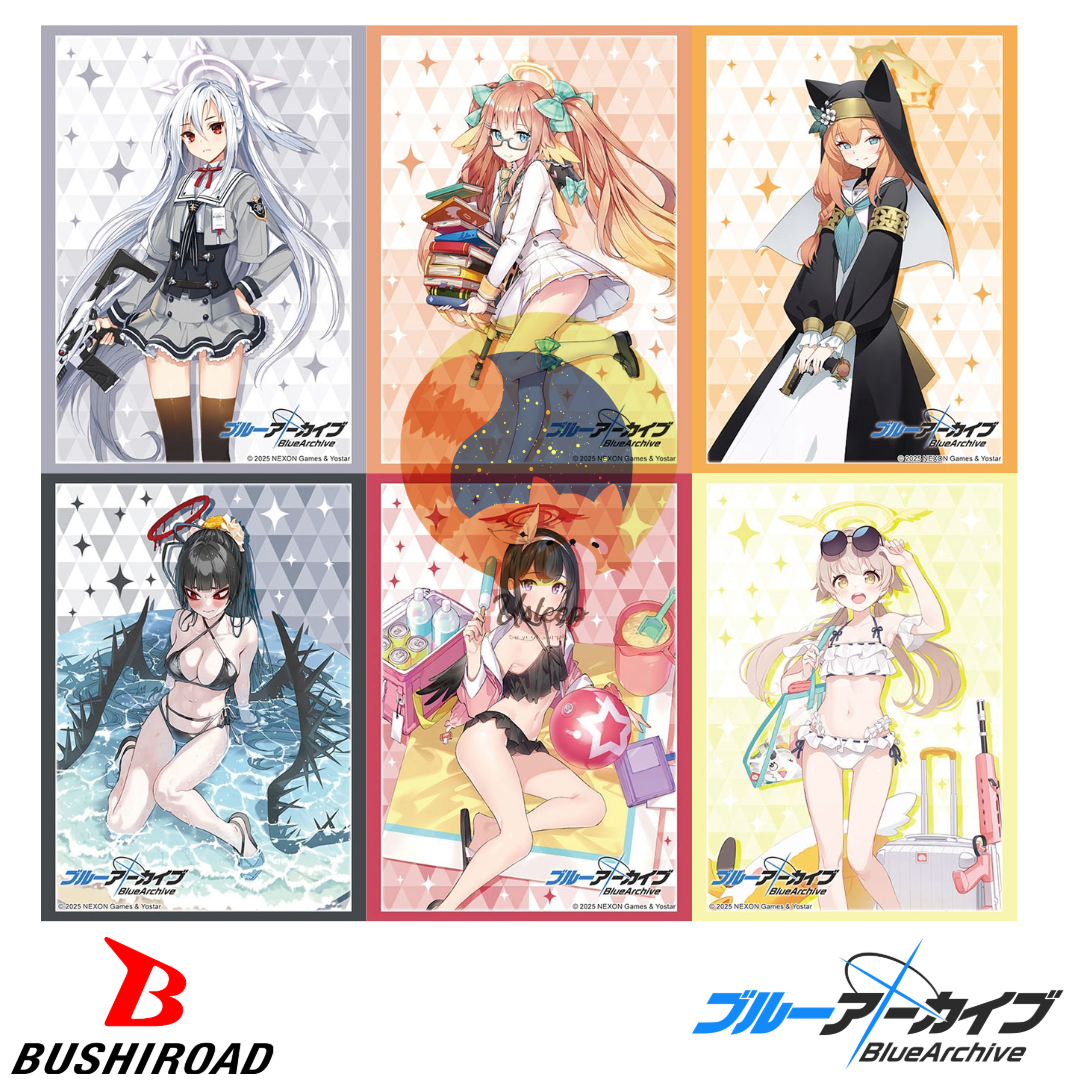 [PRE-ORDER] Bushiroad Sleeve & Deck Holder V3 & Rubber Mat V2 Blue Archive: Suzumi, Shimiko, Mari, Tsurugi (Swimsuit), Mashiro (Swimsuit), Hifumi (Swimsuit)