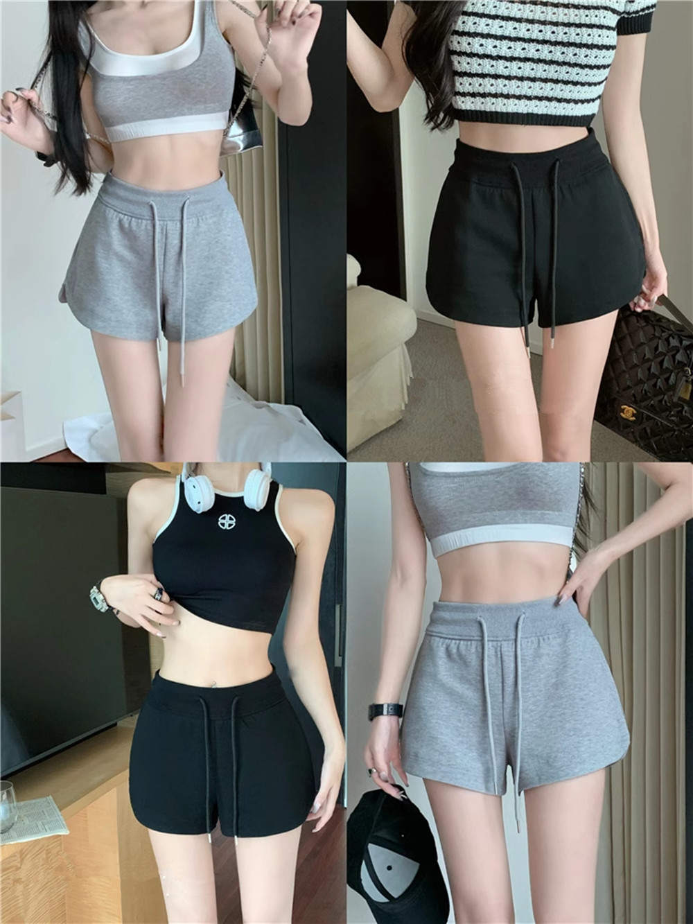 กางเกงขาสั้น กางเกงผ้านิ่ม พร้อมส่งในไทย