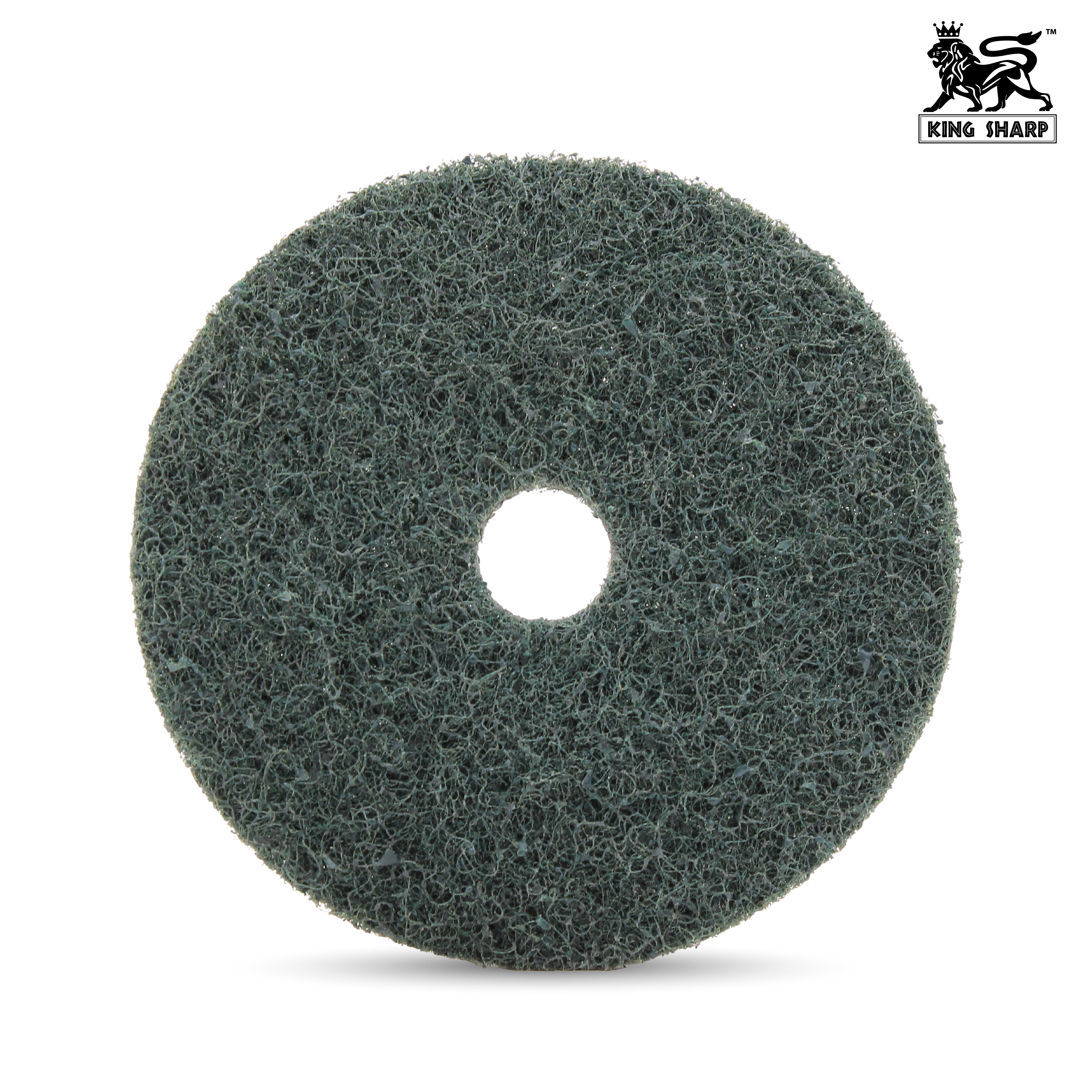 แผ่นขัดผิวโลหะ (น้ำเงิน-ละเอียด) KINGSHARP 100x0 mm.