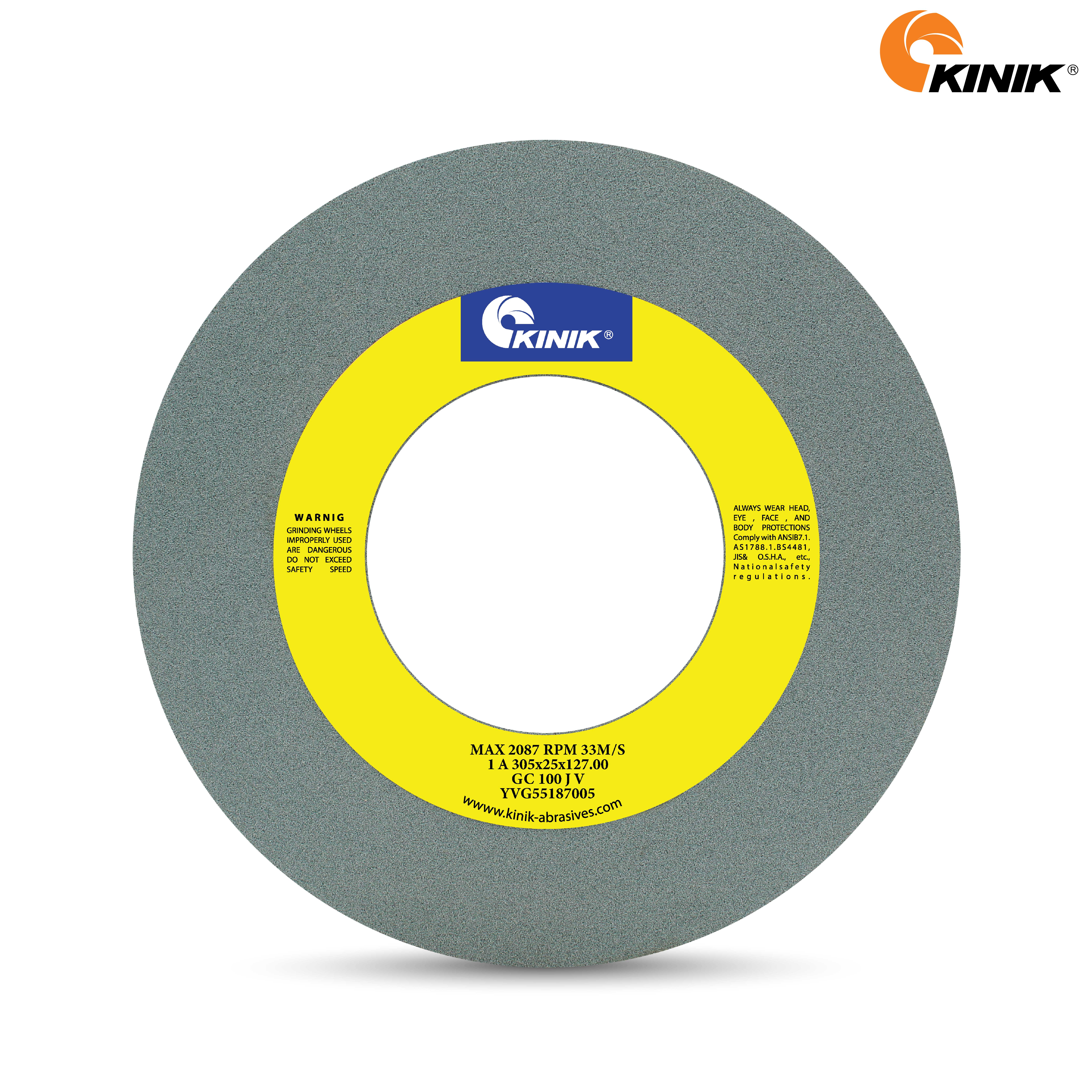 หินเจียร KINIK GC100JV1A 305x25x127 mm.