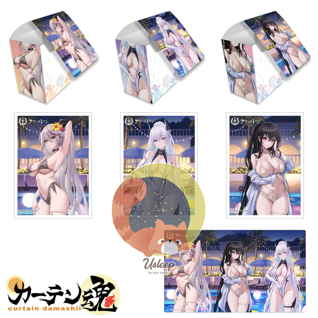 [PRE-ORDER] Sleeve & Deck Case & Rubber Mat Azur Lane New Illustration : Agir, Taihou, Kearsarge