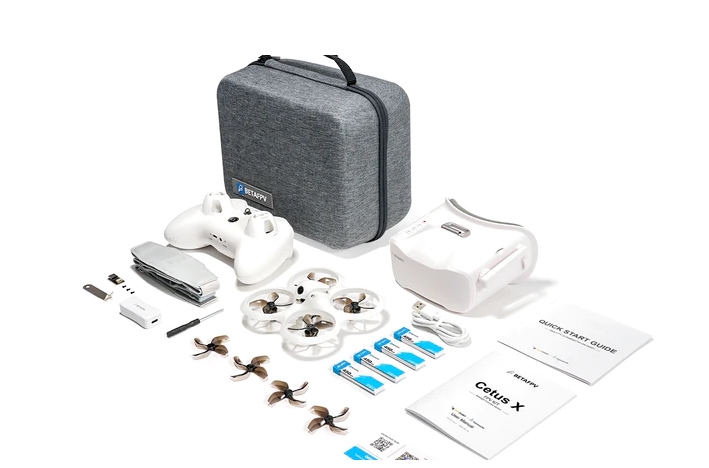 ฺBETAFPV Cetus X Brushless FPV Drone RTF Cetus FC LiteRadio 3 Radio VR03 FPV ชุดโดรนพร้อมเล่น แกะกล่องเล่นได้เลย ขอบครบ รีโมทแว่น ต่อยอดไปลำใหญ่ได้
