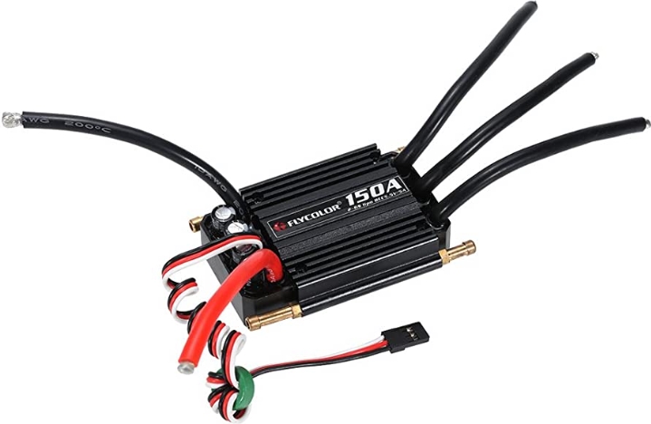 Flycolor 50A 70A 90A 120A 150A Boat ESC สปีดสำหรับเรือไฟฟ้า กันน้ำ พร้อมซิื้งน้ำระบายความร้อน