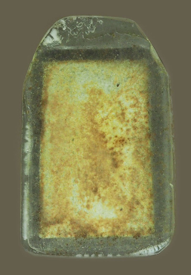 A5731 พระสมเด็จคะแนน เนื้อผงน้ำมัน ไม่ทราบที่ เลี่ยมพลาสติกเก่า หลายสิบปี 9