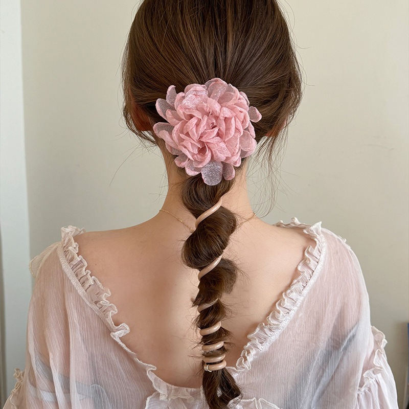 ยางรัดผมเกลียว ช่อดอกไม้ GS14