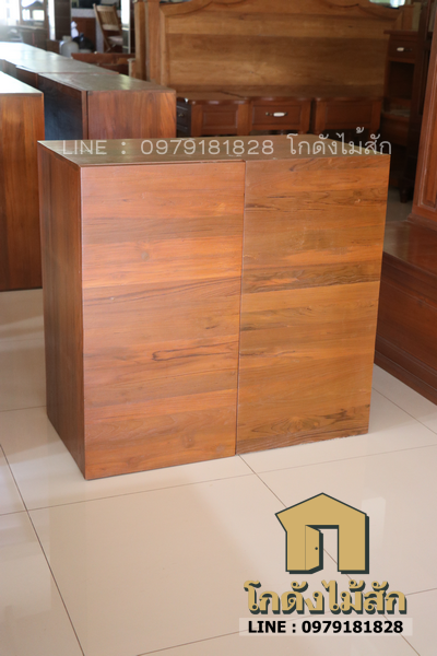ตู้ลอยบานคู่เรียบ 80*80*40ซม.