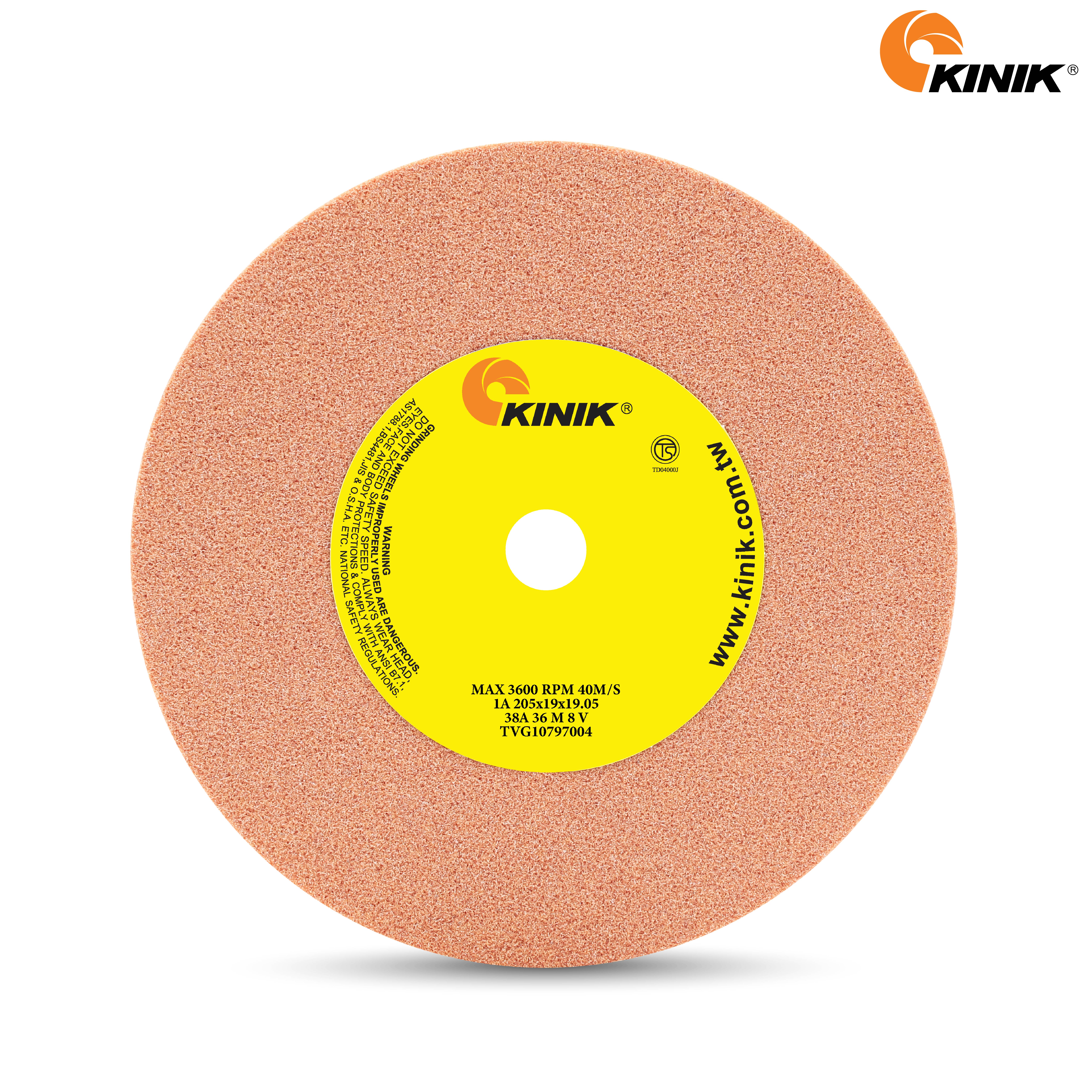 หินเจียร KINIK 38A36M8V1A 205x19x19.05 mm.