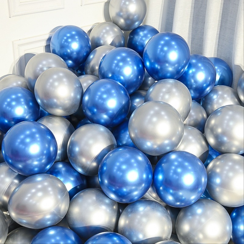 เซทลูกโป่ง สีเมทัลลิค 20 ลูก ตกเเต่ง งานวันเกิด งานปาร์ตี้