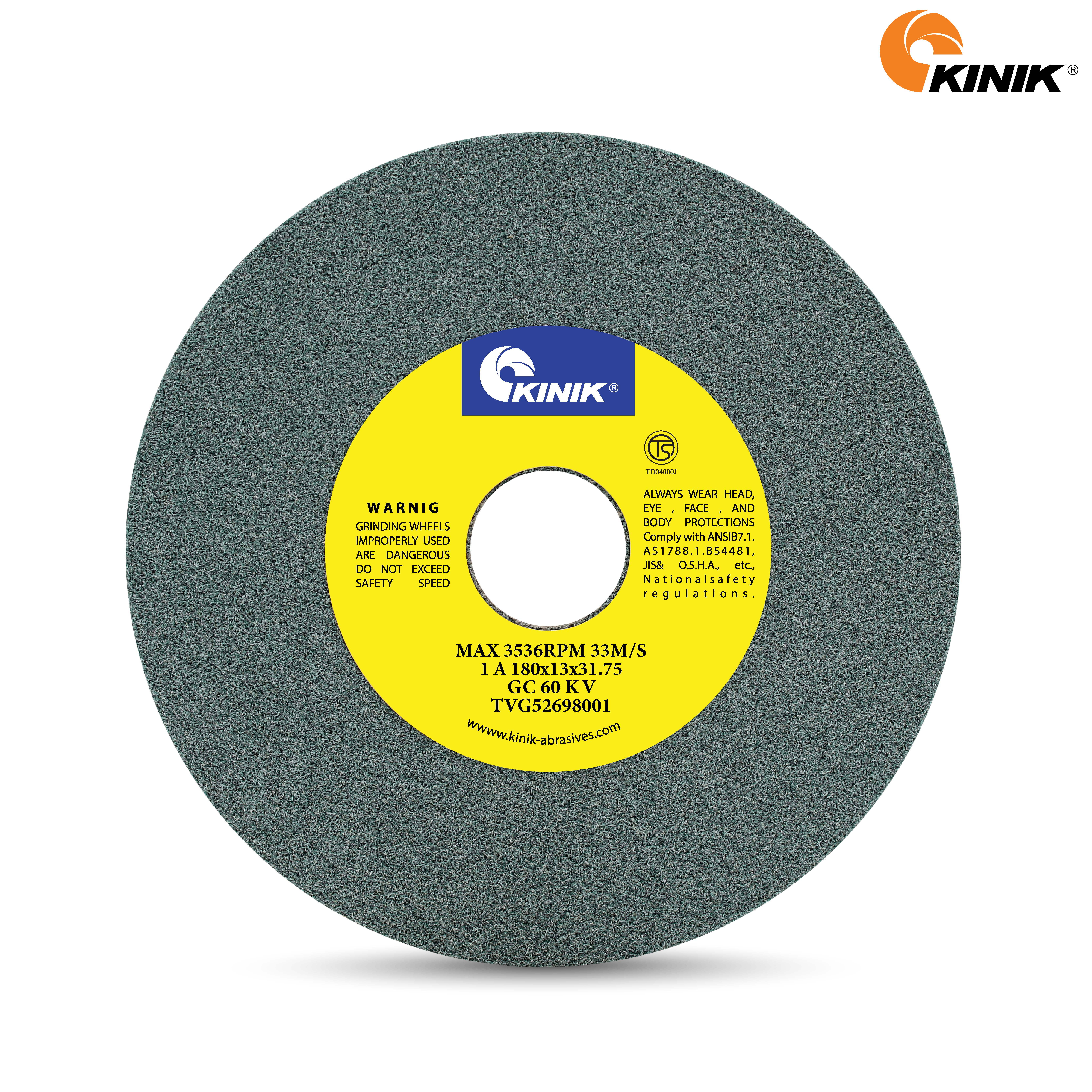 หินเจียร KINIK GC60KV1A 180x13x31.75 mm.