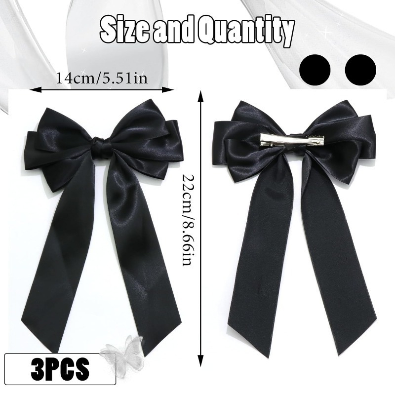 กิ๊บติดผม กิ๊บหนีบผม โบว์ สไตล์เกาหลี หรูหรา แฟชั่นสําหรับผู้หญิง