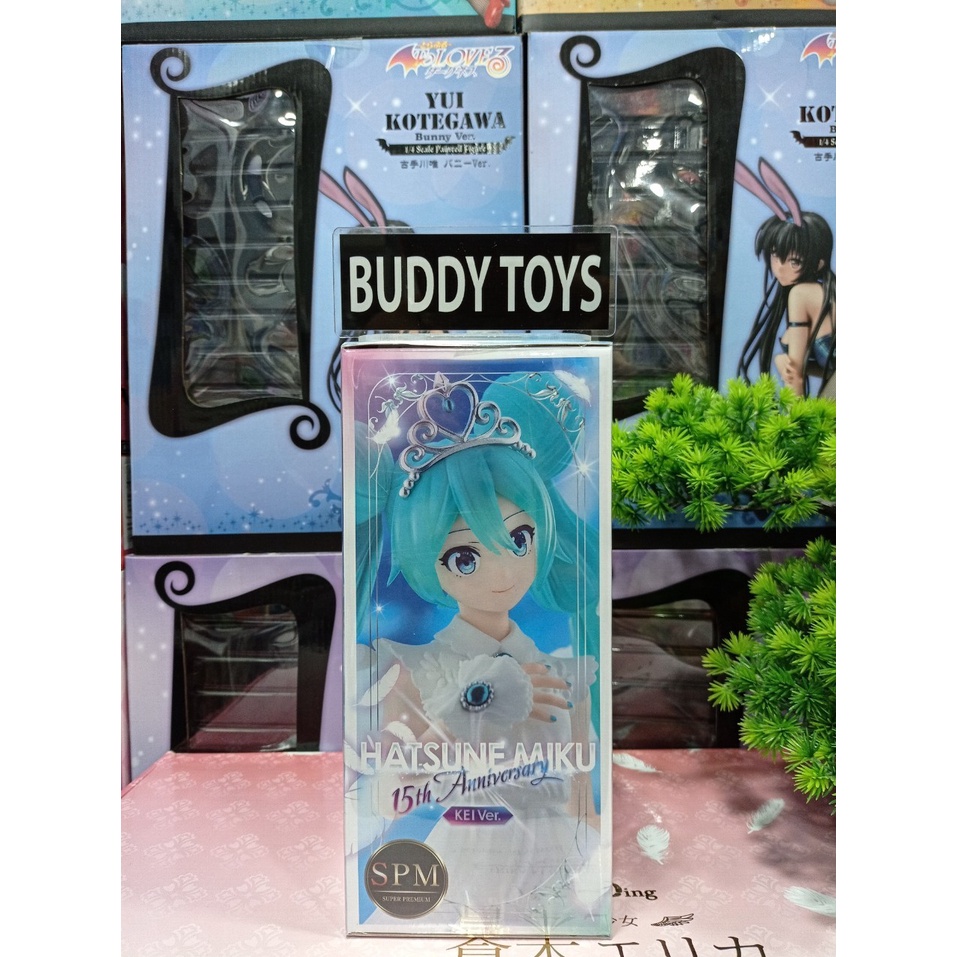 [ Figure แท้ ] #พร้อมส่ง Hatsune Miku 15th Anniversary KEI Ver [ SEGA ]