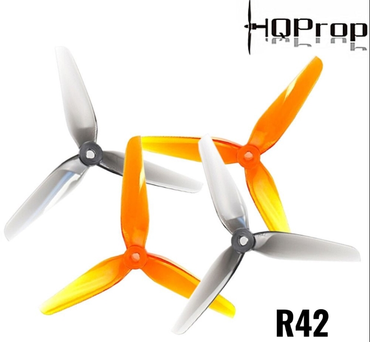 HQProp Racing Prop R42 5142-3 (2CW+2CCW)-Poly Carbonate 1ถุง 4ใบ สุ่มสี
