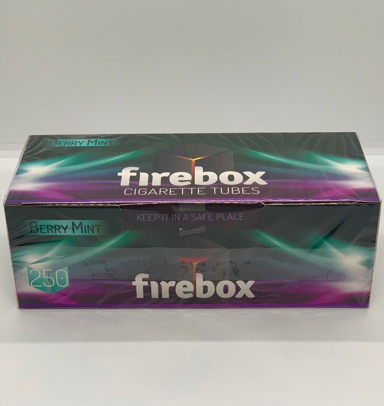 Firebox ก้นกรองบุหรี่ รุ่นร้อนกลิ่นเบอรี่มิ้น บรรจุ 250 มวน ความยาวของมวน 17 มม.