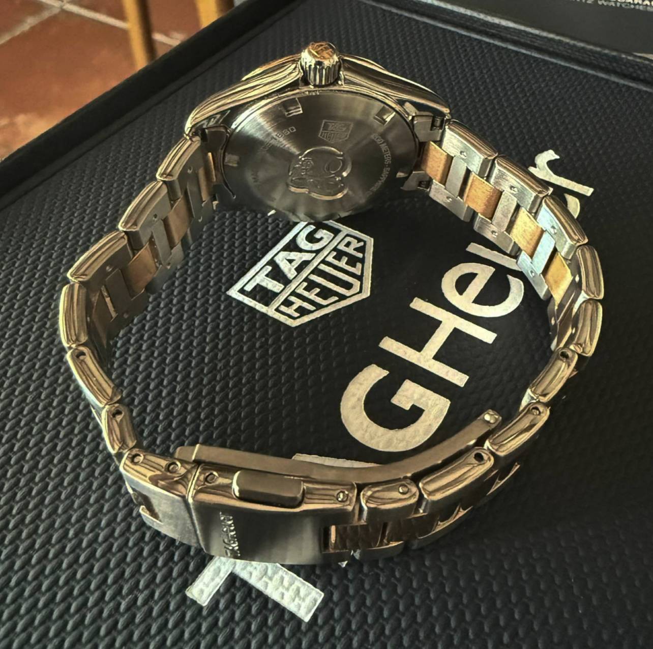 25.TAG Heuer Aquaracer ระบบ Quartz หน้าปัด 28 mm 18k Rose Gold Swiss Ladies Watch พร้อมกล่องแท้+คู่มือ ใบรับประกัน