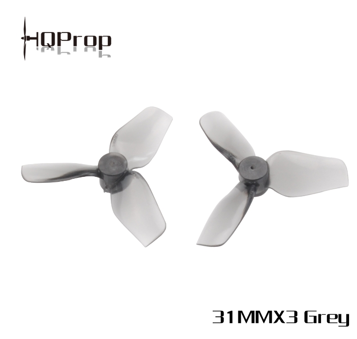 HQprop 31MMX3 แกน 1MM Shaft Micro Whoop Prop ใบพัดโดรนจิ๋ว tinywhoop 1ถุง 4ใบ