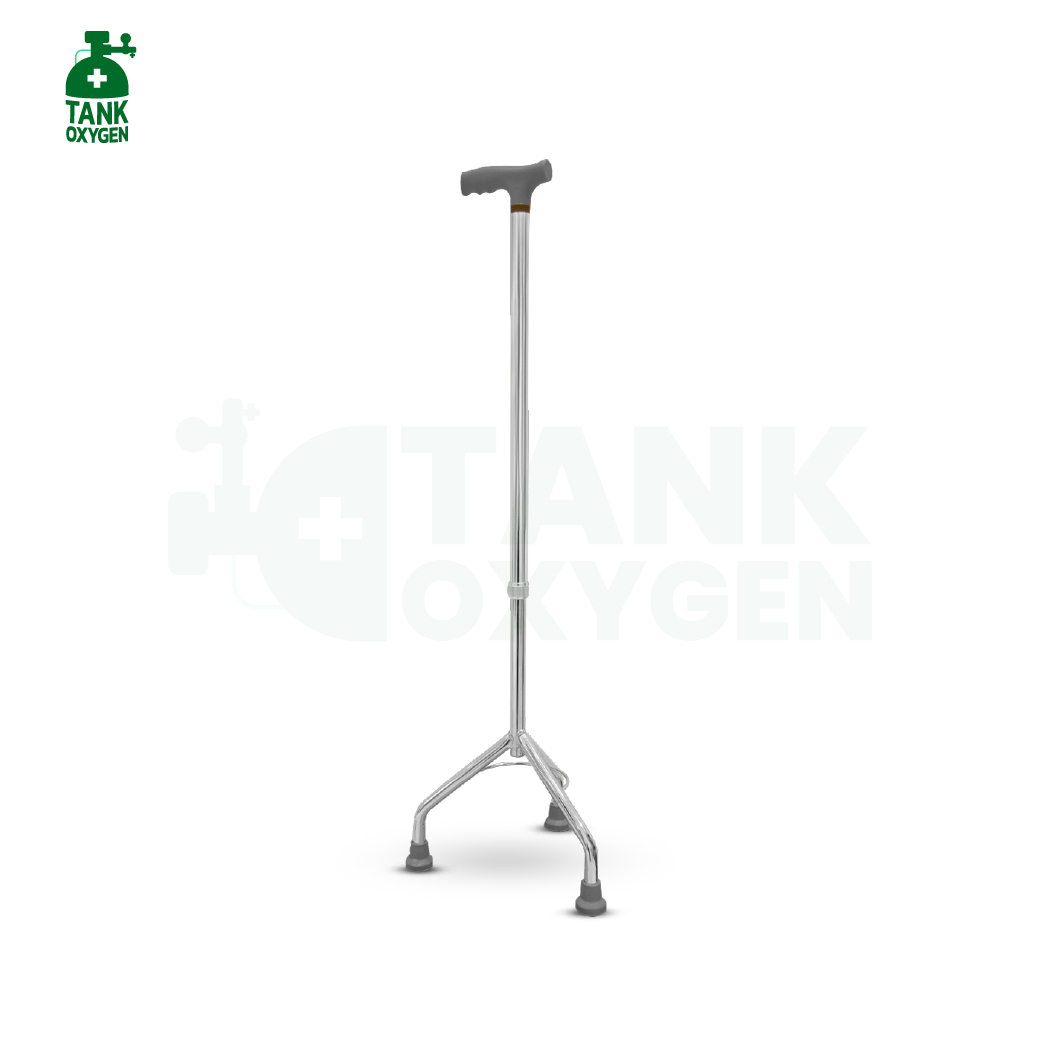 ไม้เท้าอลูมิเนียม 3 ขา (แบบหัวค้อน Tripod Cane)
