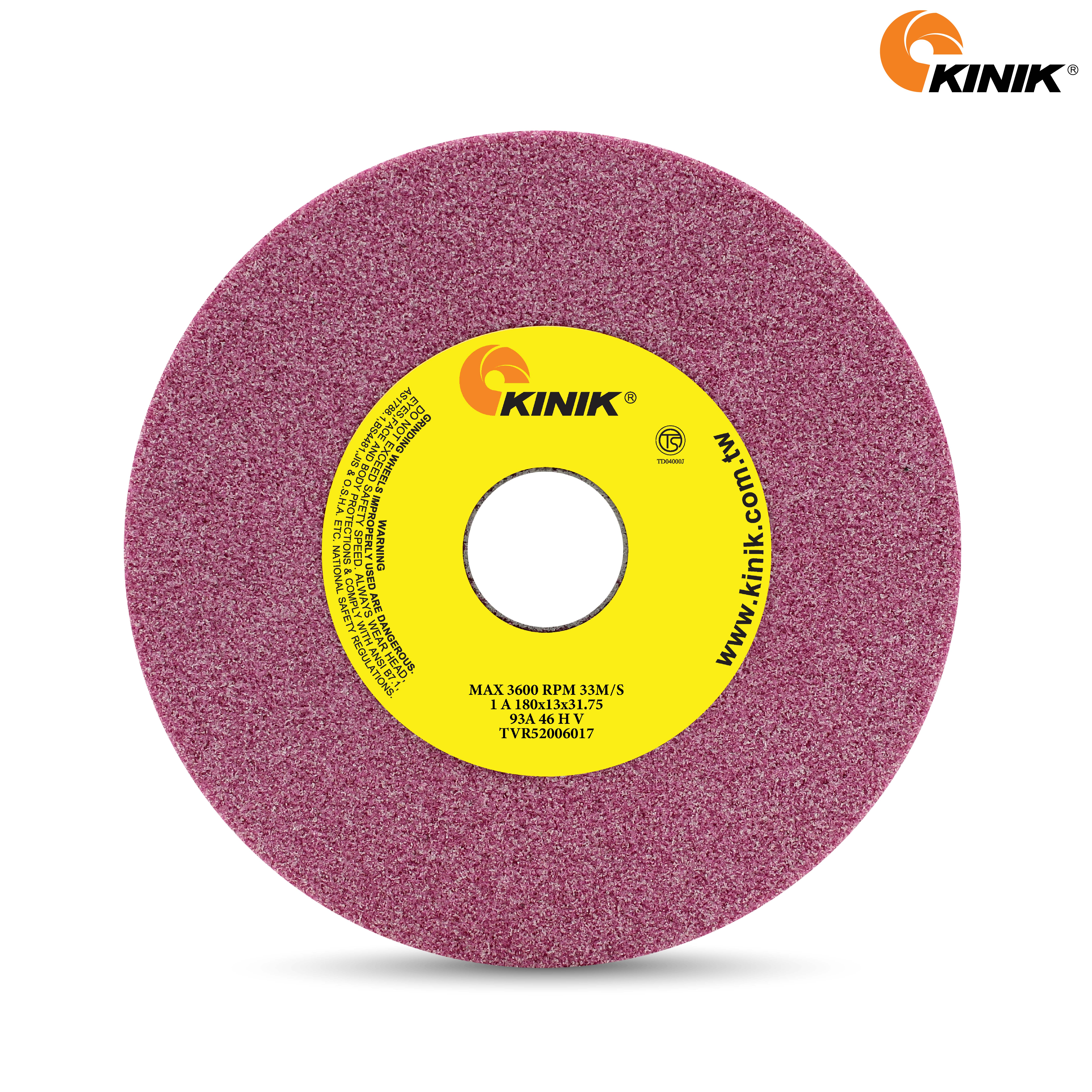 หินเจียร KINIK 93A46HV1A 180x13x31.75 mm.