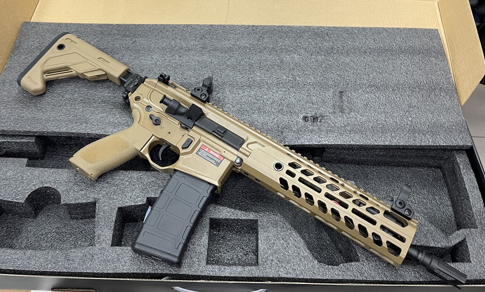 SIG MCX Virtus 9.5" สีทราย Gen 2 (QD 2.0) - E&C บอดี้โลหะ