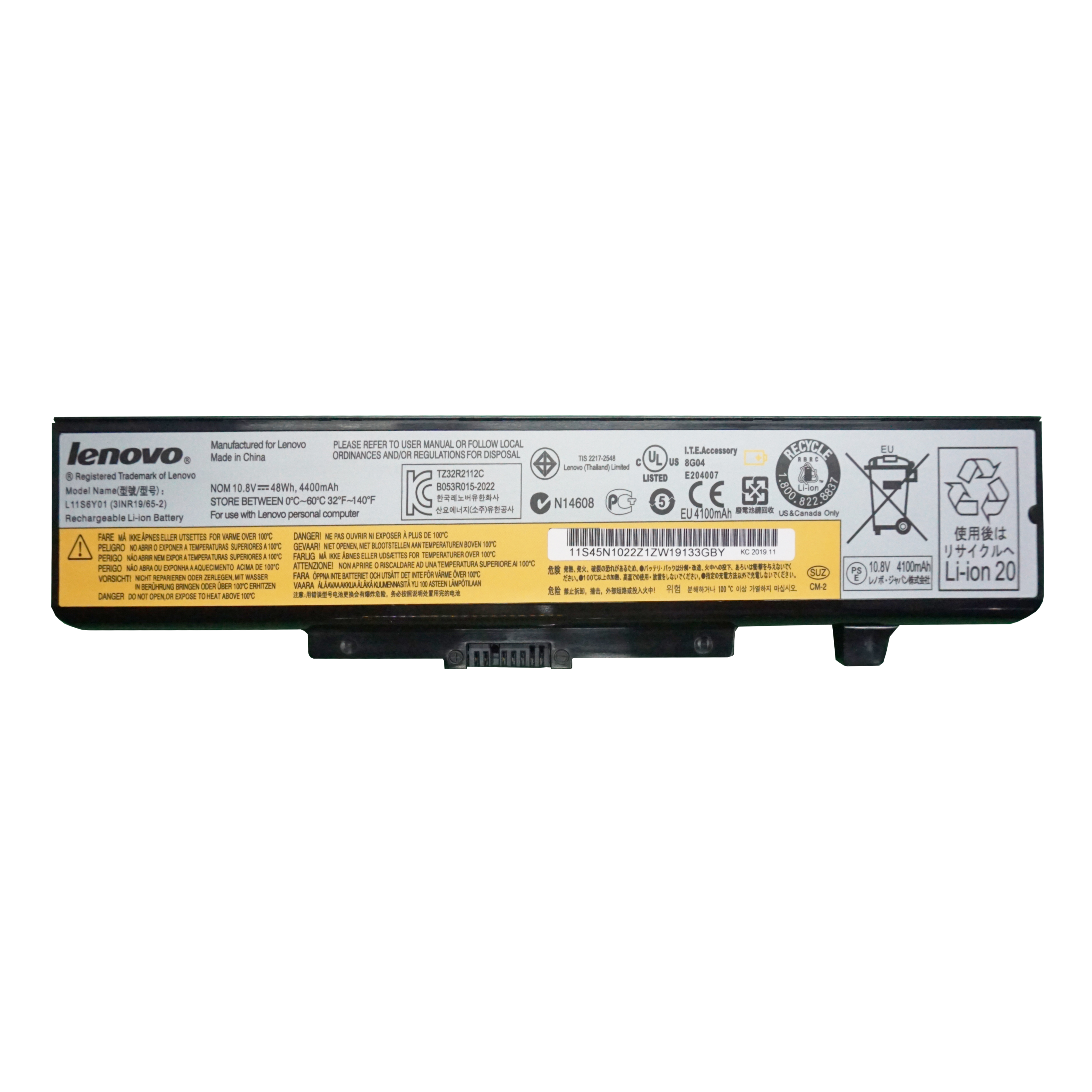 Lenovo battery เกรด Original สำหรับรุ่น Ideapad G400 G410 G480 B485 B490 B590 G580 B580 P580 P585 Z380 Z480 Z485 Z580