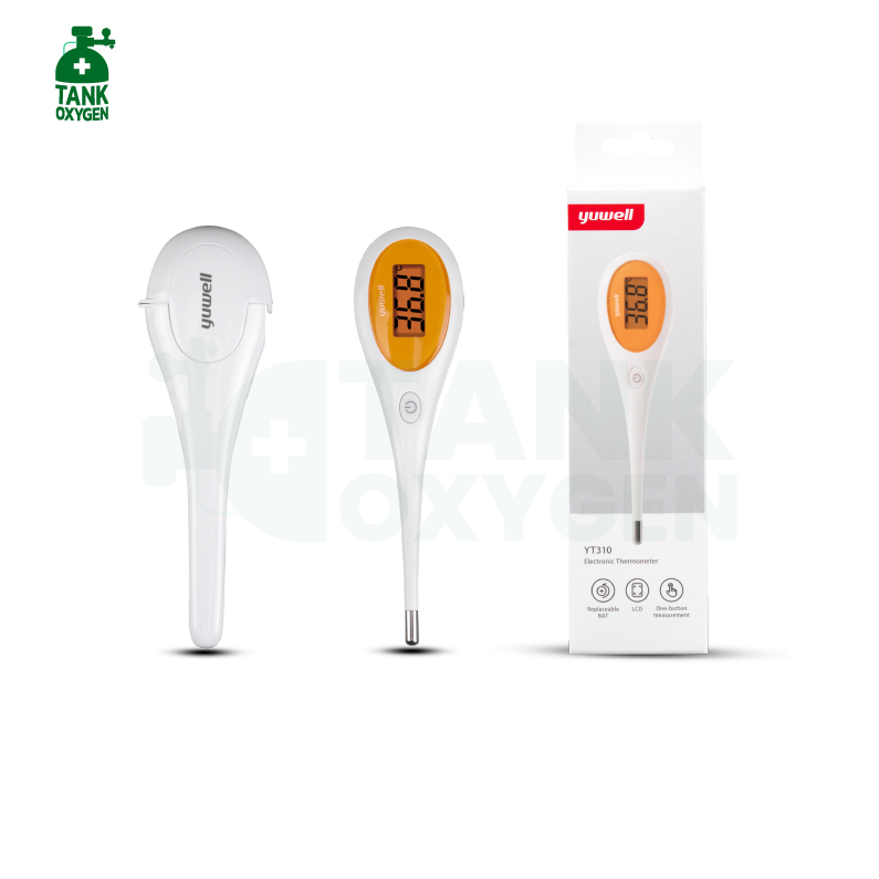 ปรอทวัดอุณหภูมิร่างกาย แบบดิจิตอล Yuwell รุ่น YT310 (ปลายแข็ง)