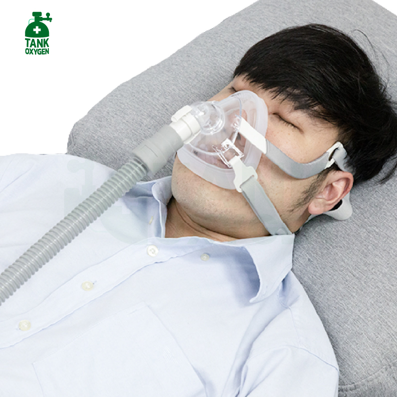 Yuwell Nasal Mask YF-02 แบบไม่มีที่คาดศรีษะ หน้ากากชนิดครอบจมูกและปากสำหรับเครื่อง CPAP Bipap มีขนาด S M L