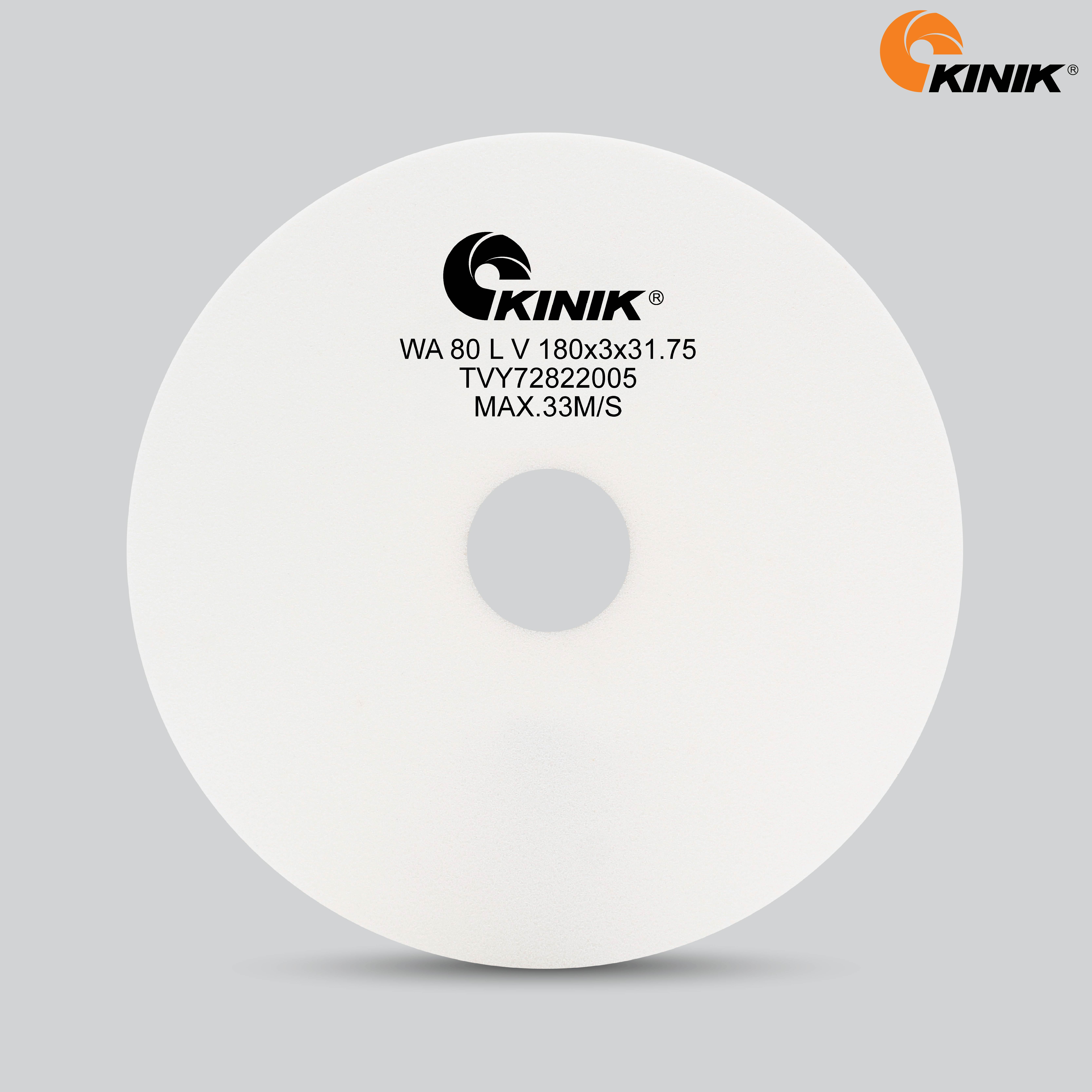หินเจียร KINIK WA80LV1A 180x3x31.75 mm.