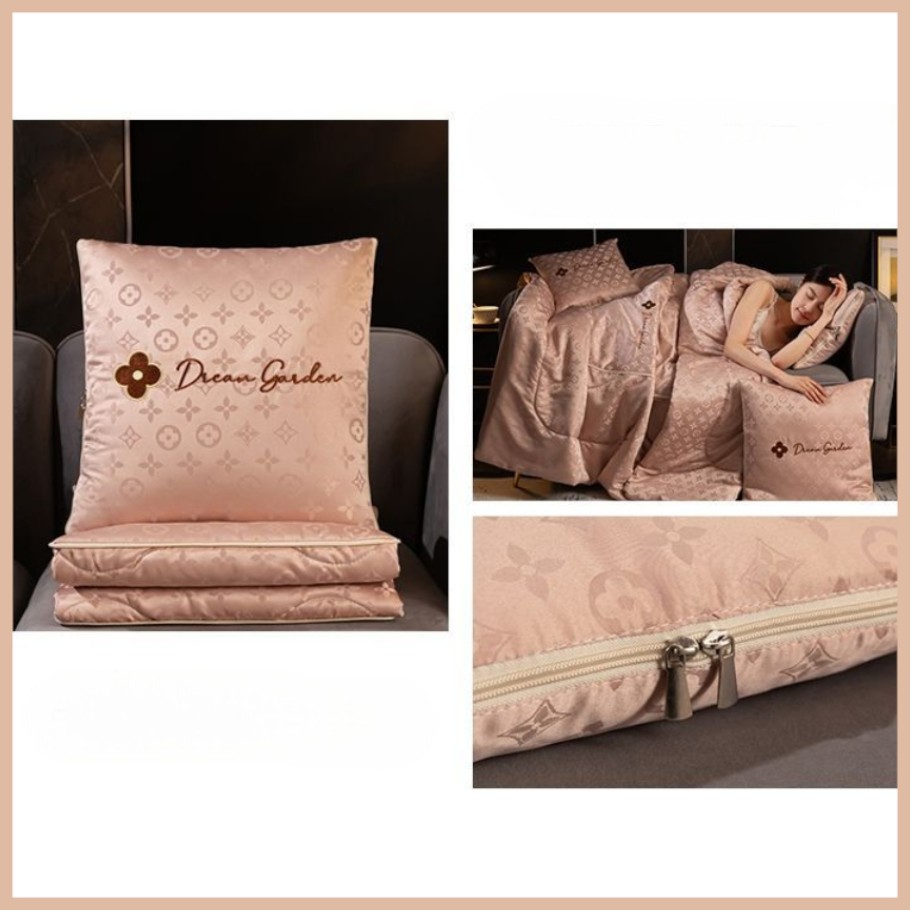 หมอนผ้าห่ม พกพา Deca Garden พร้อมส่งในไทย