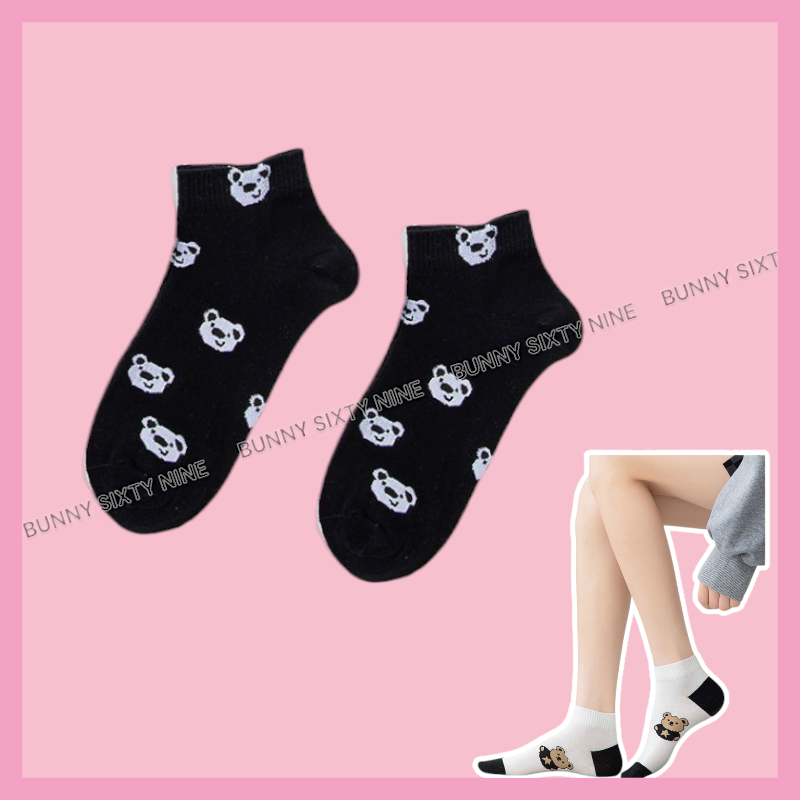 ถุงเท้าข้อสั้น ลายน่ารักๆ 1 คู่ ถุงเท้าแฟชั่น ผู้หญิงผู้ชายใส่ได้ ผ้านิ่มใส่สบาย