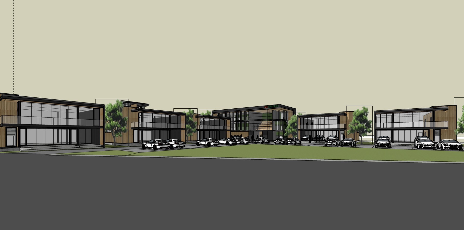 โชว์รูมและออฟฟิศ 2 ชั้น ขนาด 200 ตารางเมตร (อาคารA)