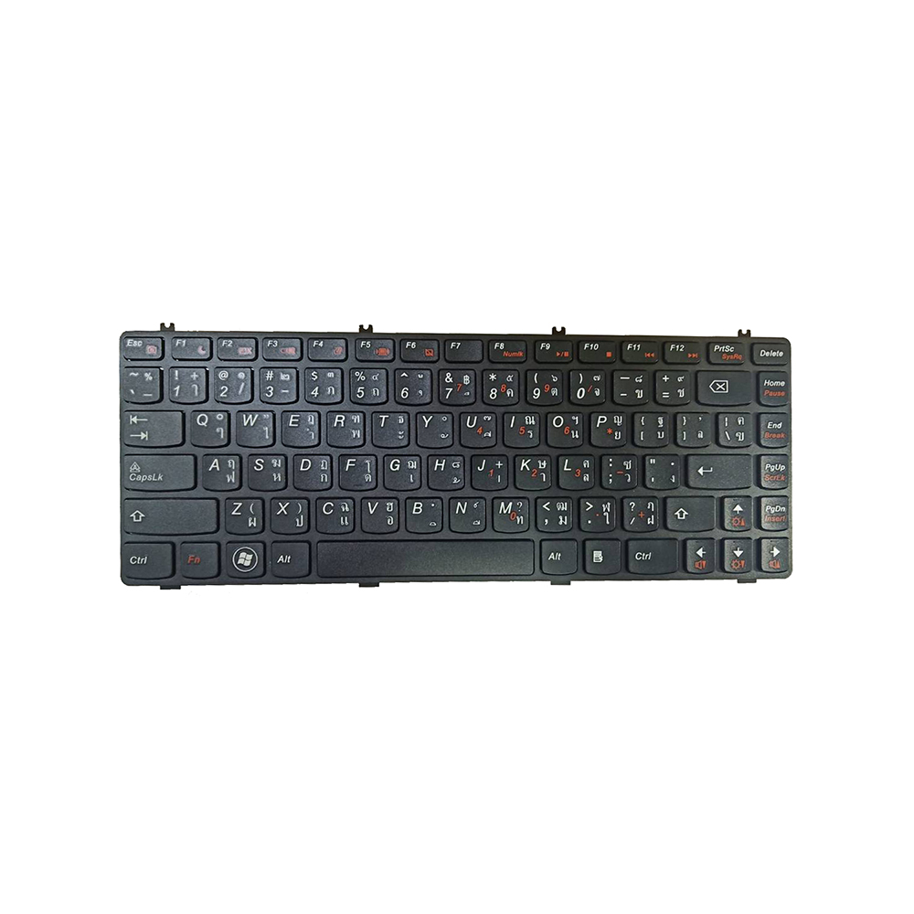 คีย์บอร์ด เลอโนโว - Lenovo keyboard (ไทย-อังกฤษ, พร้อมเฟรม) Ideapad Y470 Y470A Y470D Y470G Y470M Y470N Y470P Y471 Y471A